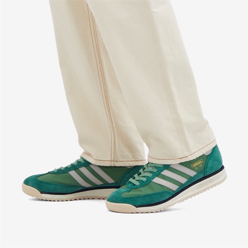 NWT Adidas SL 72 in preloved green size 7.5